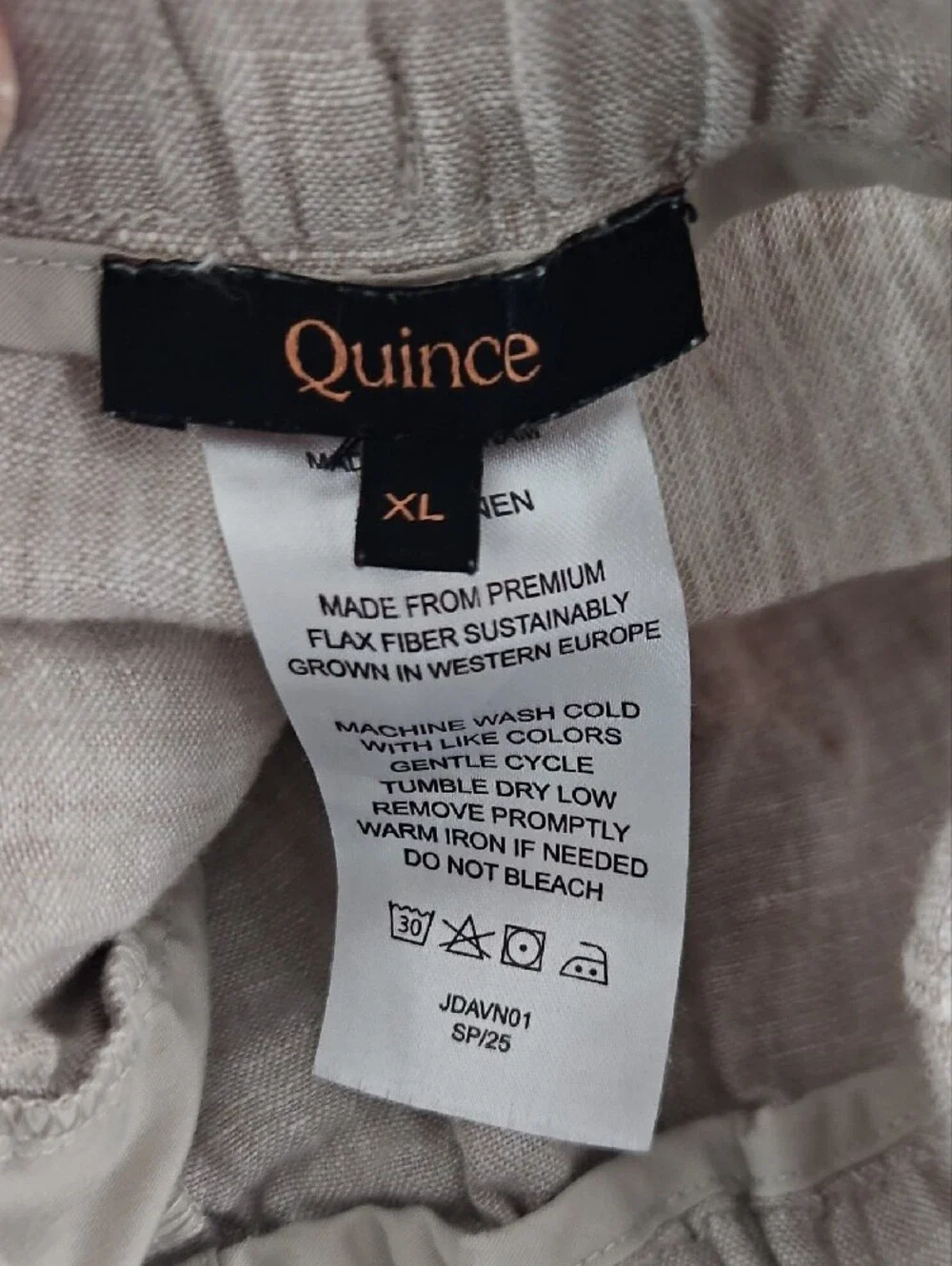 Quince Women's 100% Linen Pants in Flax